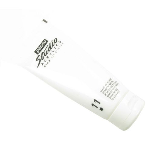 Image of Pebeo Studio Acrylic 100ml - Titanium White