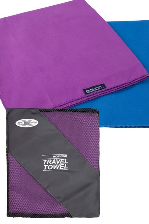 Image of Microfibre Giant Travel Towel - Purple