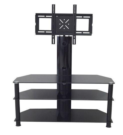 Image of Mmt Cb60 Black Swivel Cantilever Tv Stand