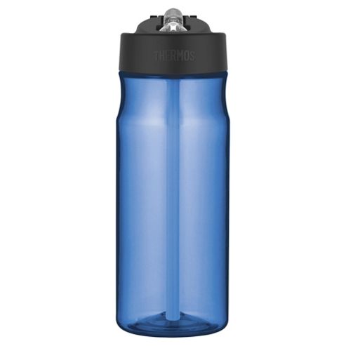 Image of Thermos Intak Hydration Bottle With Straw, Midnight Blue