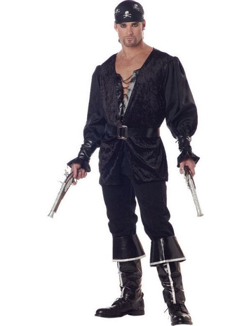 Image of Adult Blackheart Pirate Costume Extra Large