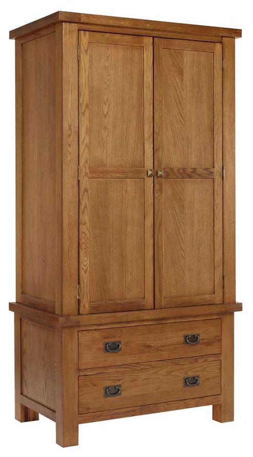 Image of Ametis Brooklyn Blwd1 Rustic Oak Single Wardrobe