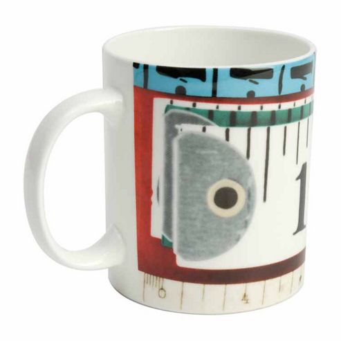Image of Eames House Of Cards Bone China Single Mug, Tape Measures
