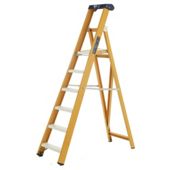 Heavy Duty 5 Tread All GRP Fibreglass Platform Step Ladder