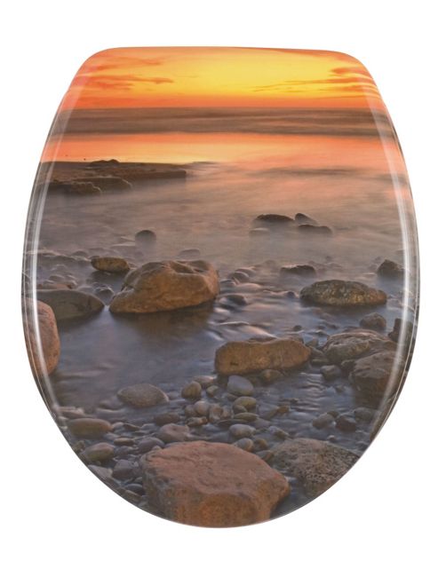 Image of Wenko Stone Shore Toilet Seat