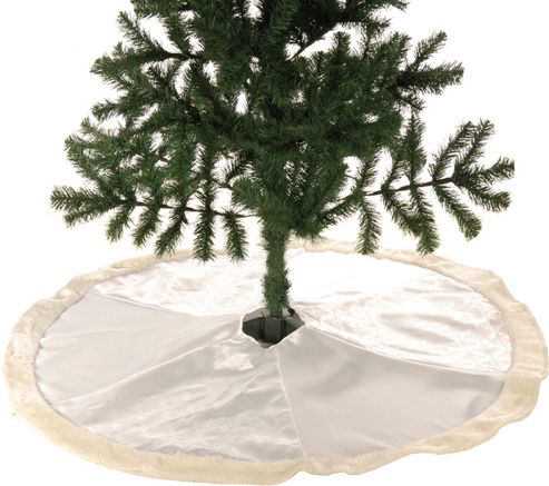 Image of 58cm White/silver Tree Skirt