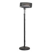Infrared Quartz Patio Heater 2000W/230V with Telescopic Floor Stand