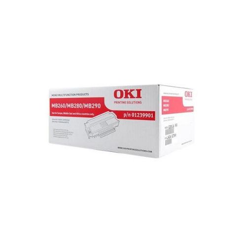 Image of Oki Black Toner Cartridge For Mb260/280/290 Mono Printers (3,000 Pages)