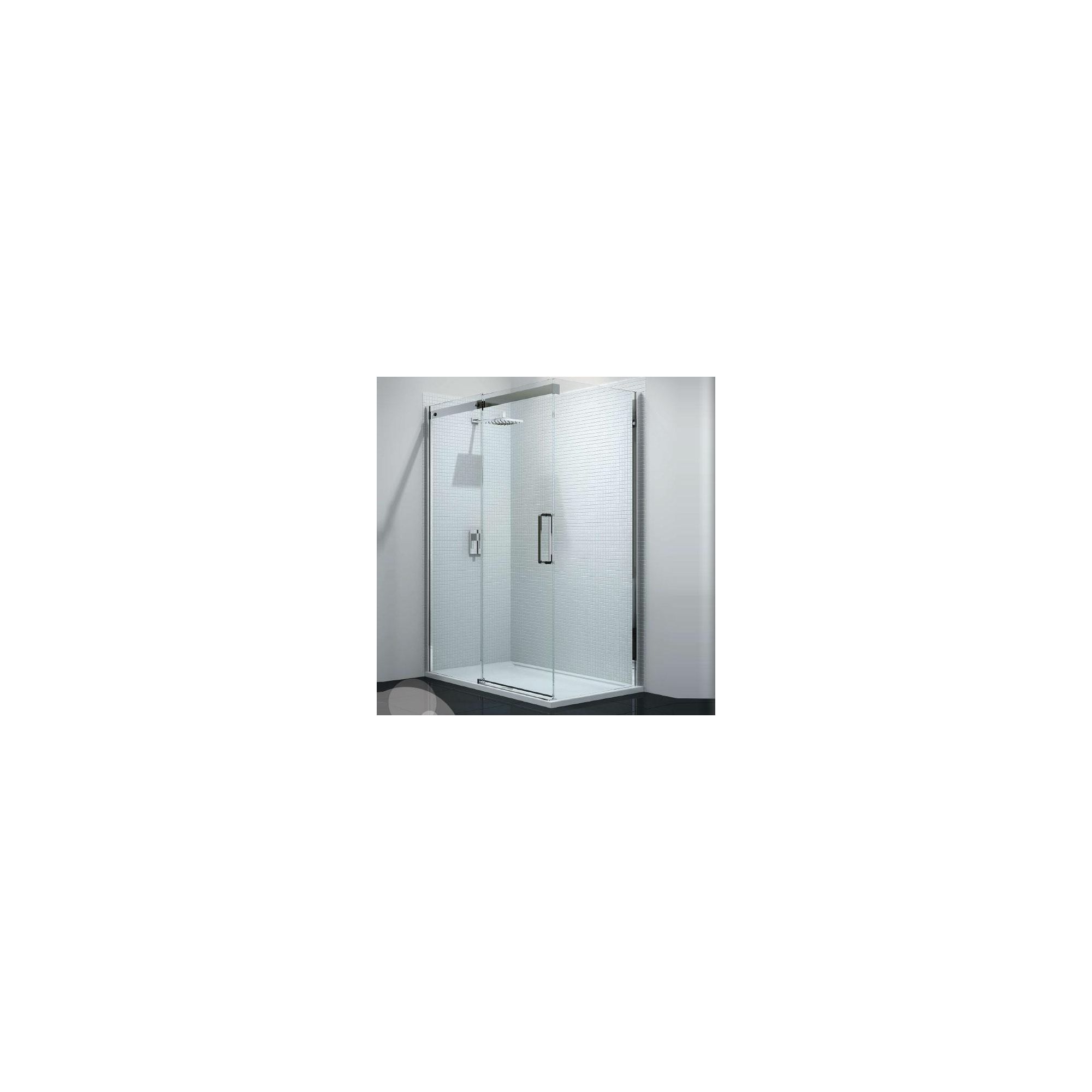 Merlyn Vivid Ten Sliding Door Shower Enclosure, 1400mm x 900mm, Low Profile Tray, 10mm Glass at Tesco Direct