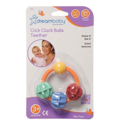 Image of Dreambaby Click Clack Balls Teether