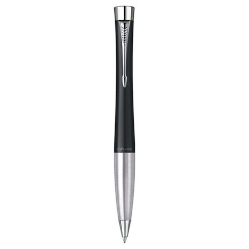 Image of Parker Urban Matte Black Chrome Trim Ballpoint Pen