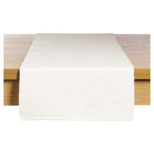 Image of Tesco Ribbed Runner, Cream
