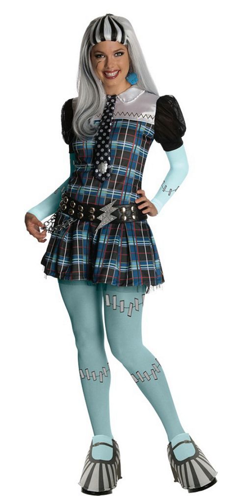 Image of Rubies Fancy Dress - Monster High - Deluxe Frankie Stein Costume - Adult X-small