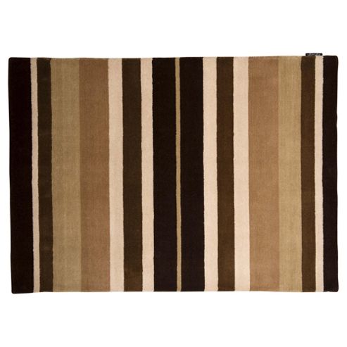 Image of Wool Stripe Rug 120 X 170cm, Natural