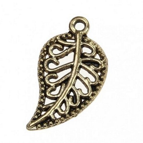 Image of Small Filigree Leaf - Gold - 6 Pack