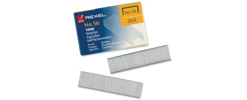 Image of Rexel Staples No56 6mm Pack Of 1000 06131