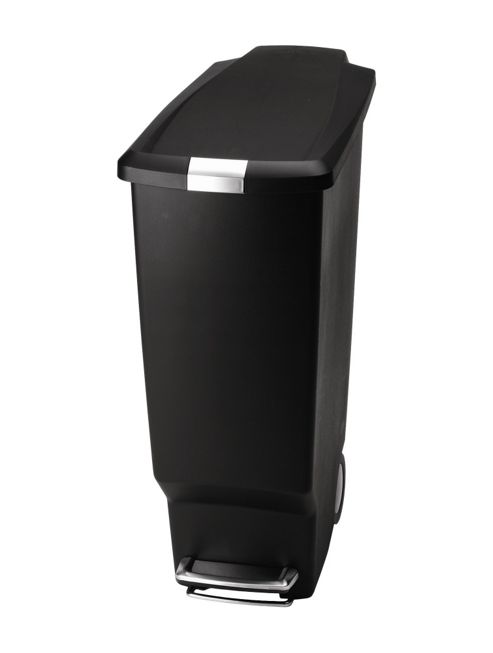 Image of Simplehuman 40 Litres Plastic Slim Pedal Bin - Black