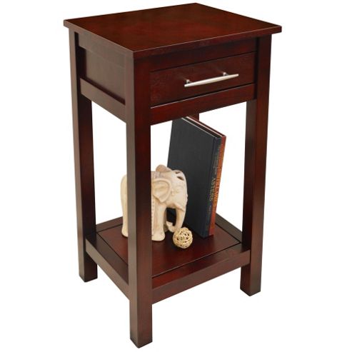 Image of Kyoto - Solid Wood Storage Telephone / End Table - Wenge