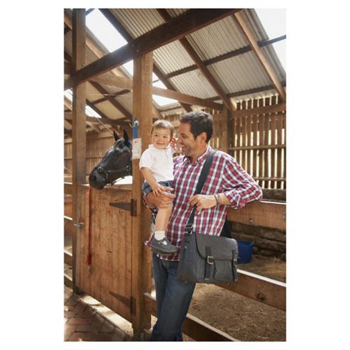 Image of Oioi Man Changing Bag Wax Satchel, Chocolate