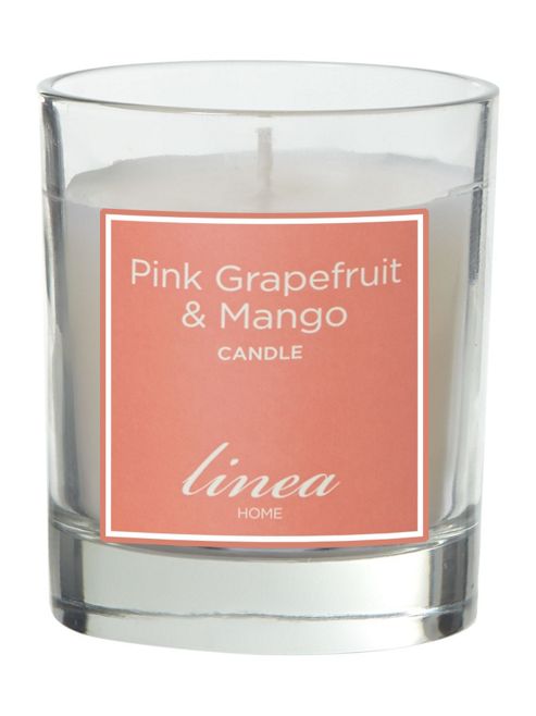 Image of Linea Pink Grapefruit & Mango Jar Candle - Unboxed In Pinkfrom