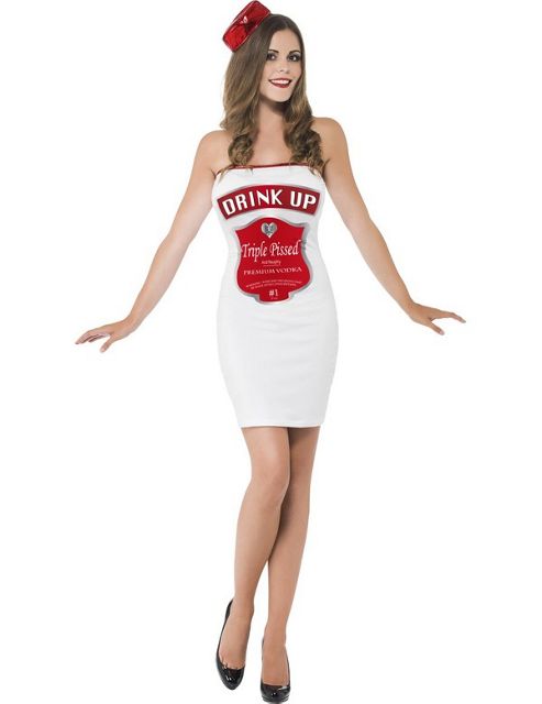 Image of Adult Drink Up Costume Small