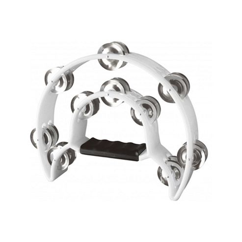 Image of A-star Tab-1 Cutaway Tambourine - White