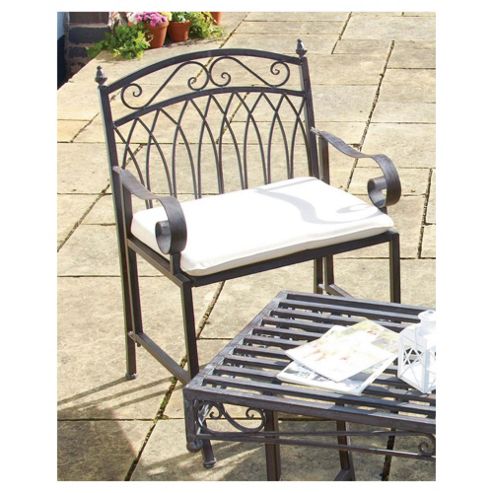Image of Versailles Garden Chair Cushions, Cream
