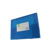 Q-Connect Elasticated Box File Blue