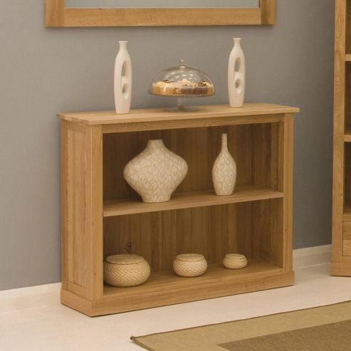 Image of Baumhaus Mobel Oak Low Bookcase