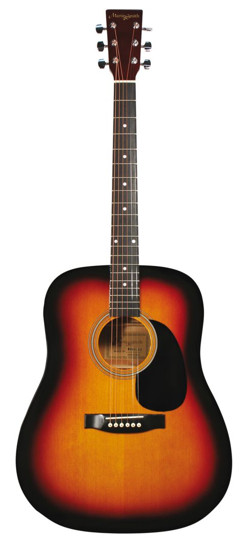 Image of Martin Smith Full Size Dreadnought Acoustic Guitar - Sunburst