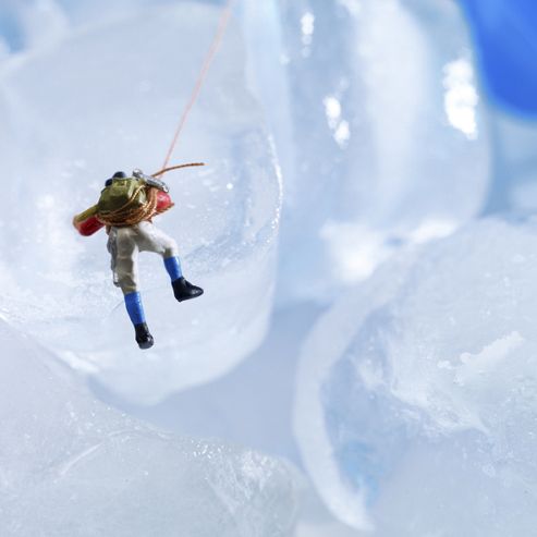 Image of Holy Mackerel Conquering Mountt Ice Tray Greetings Card