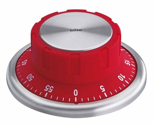 Image of Cilio Premium Safe Style Timer With Magnetic Base, Red