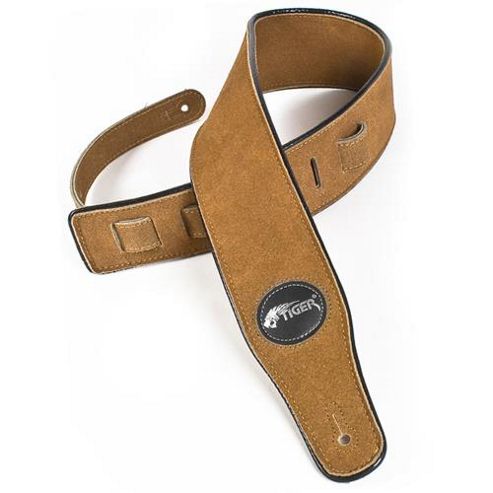 Image of Light Brown Suede Guitar Strap
