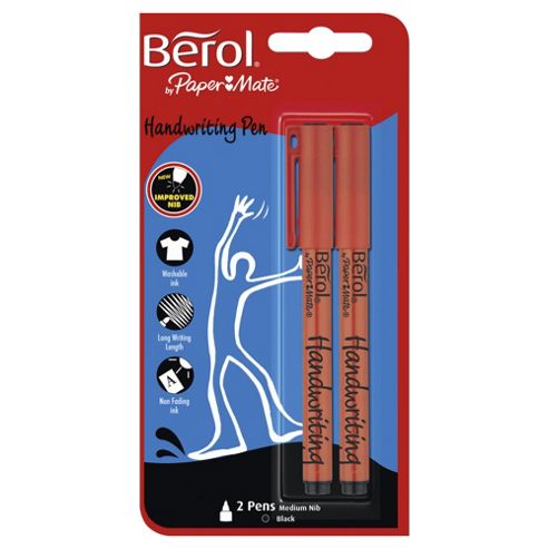 Image of Berol Handwriting Pens Black 2 Pack