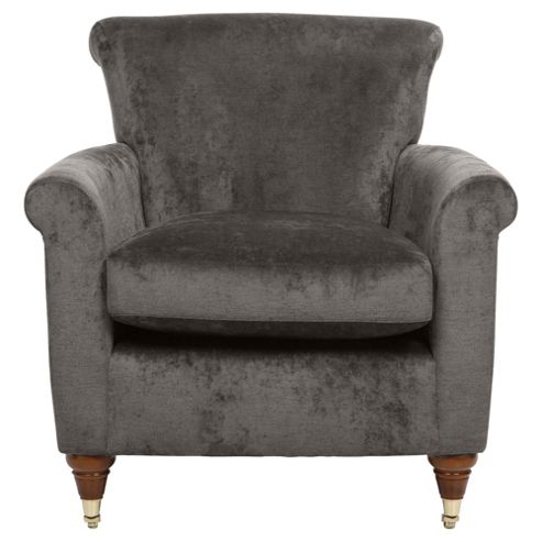 Image of Pemberley Armchair Velvet Pewter