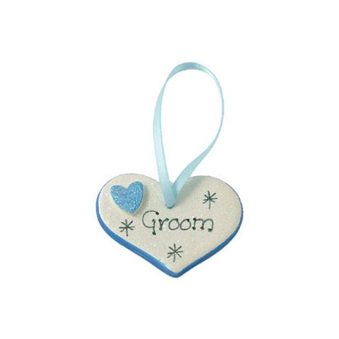 Image of Groom Blue Sparkle Heart