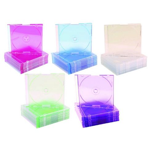Image of Cd Dvd Clear Plastic Jewel Case Coverage Box 10 Pack