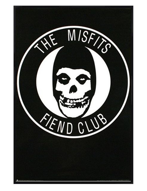 Image of The Misfits Gloss Black Framed Fiend Club Poster