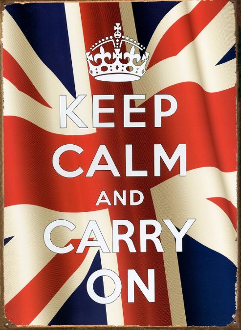 Image of Keep Calm Union Jack Tin Sign