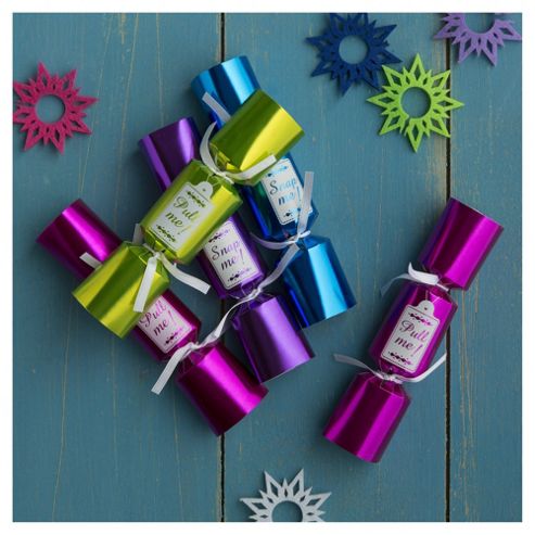 Image of Tesco Brights 'pull Me' Mini Christmas Crackers, 10 Pack