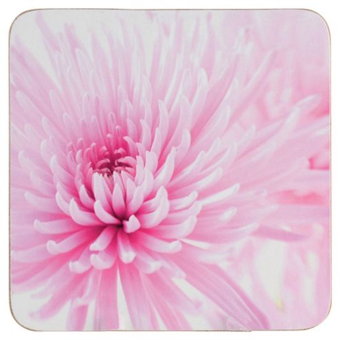 Image of Tesco Pink Floral Coaster