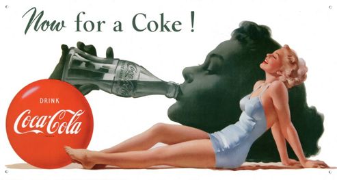 Image of Coca-cola Now For A Coke! Tin Sign