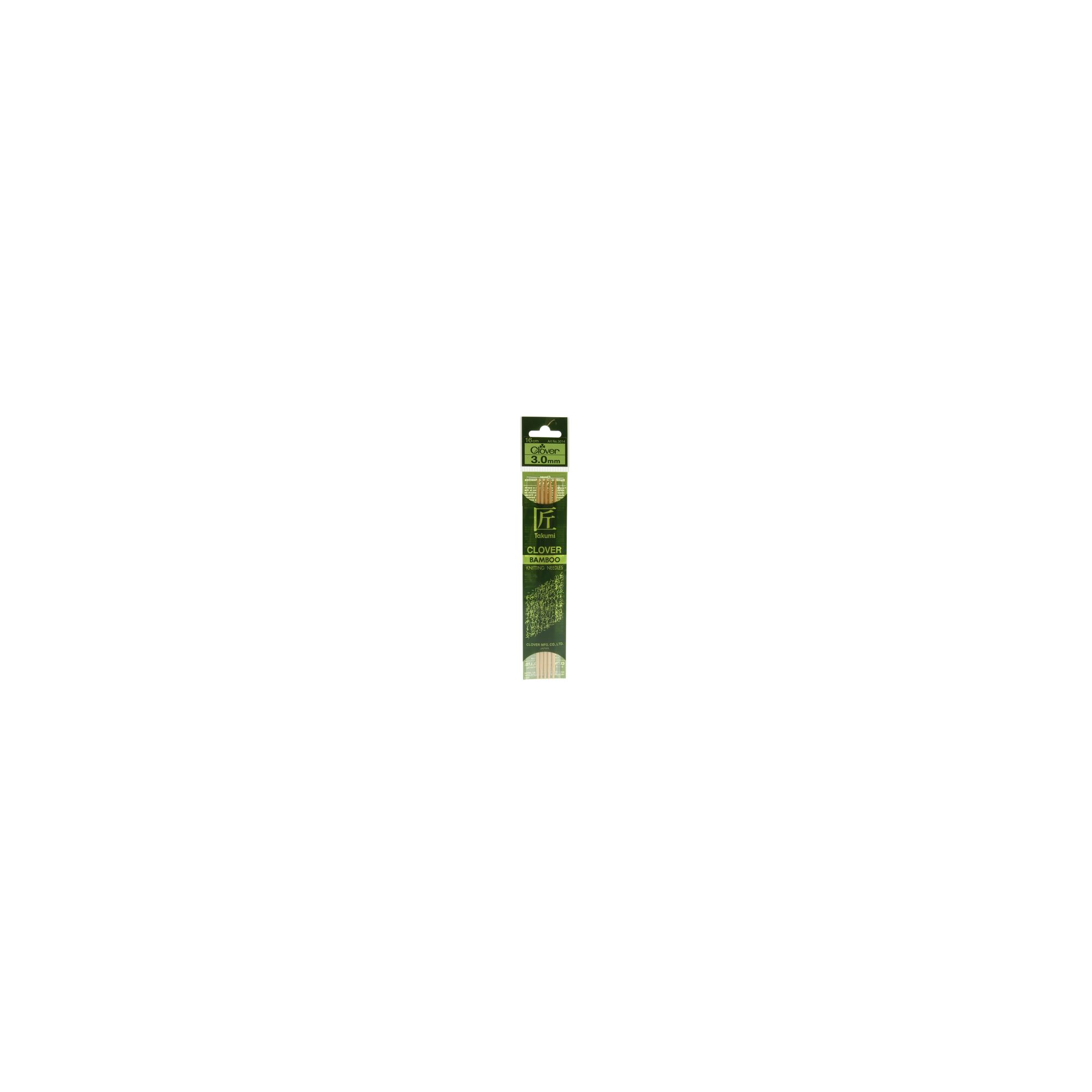 Clover Takumi Bamboo Knitting Needles 30mm 5pk