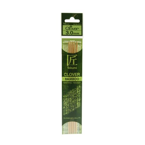 Image of Clover Takumi Bamboo Knitting Needles - 3.0mm - 5pk