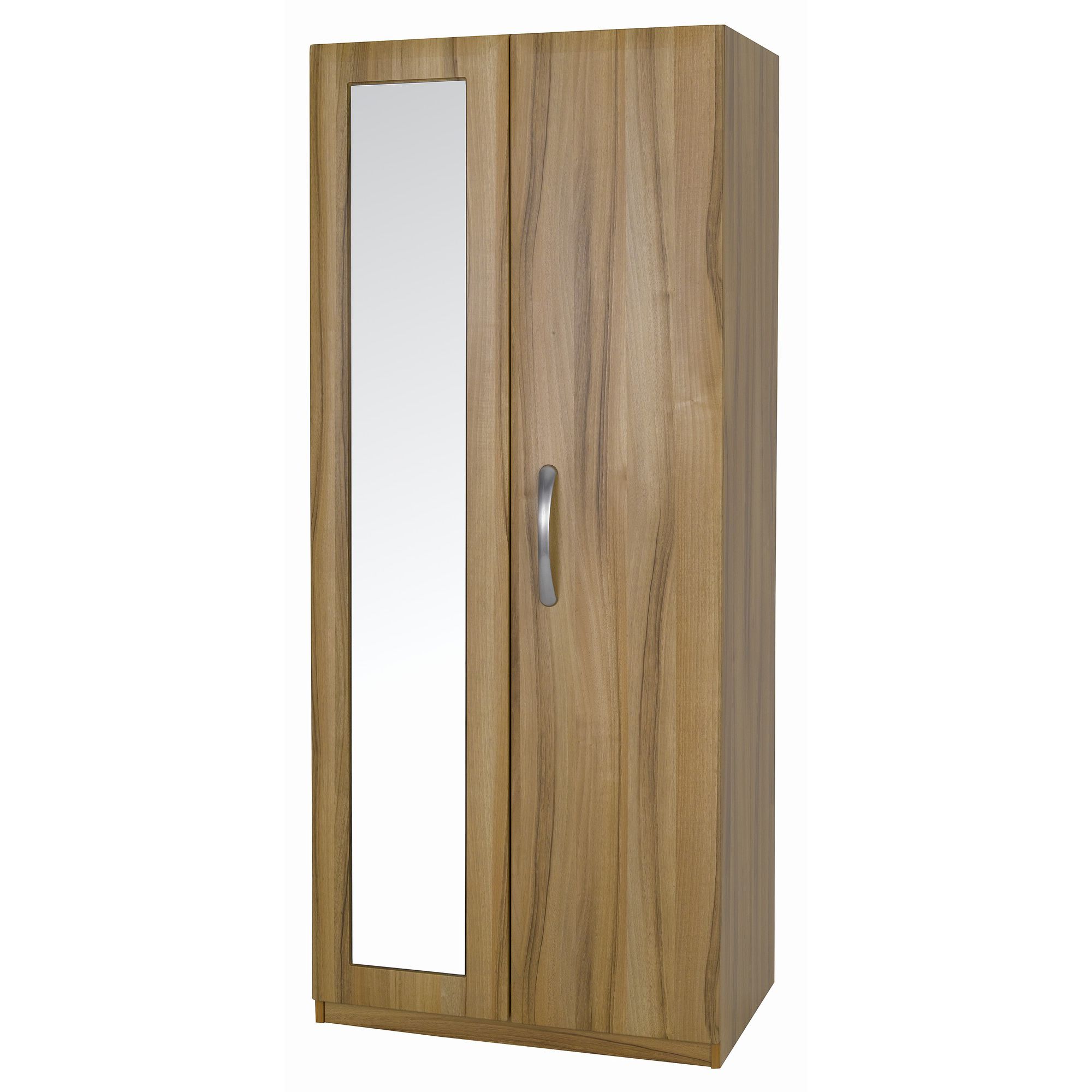 Alto Furniture Visualise Tipolo Wardrobe with Mirror in Golden Walnut at Tescos Direct