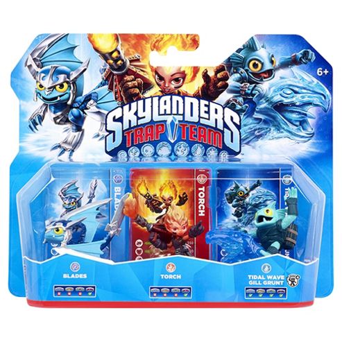 Image of Skylanders Trap Team Triple Pack - Blades, Tidal Wave Gill Grunt, & Torch