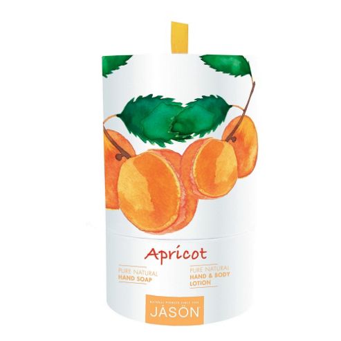 Image of Jason Apricot Hand Soap And Hand & Body Lotion Gift Set