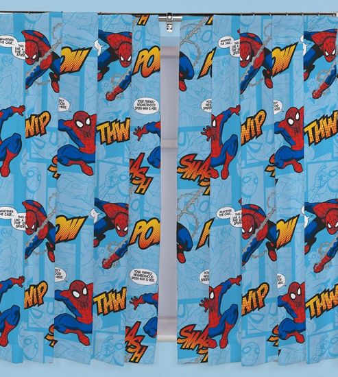 Image of Spiderman Curtains 54s - Thwip - Multi