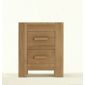 Thorndon Block Bedroom Bedside Cabinet in Natural Matured Oak
