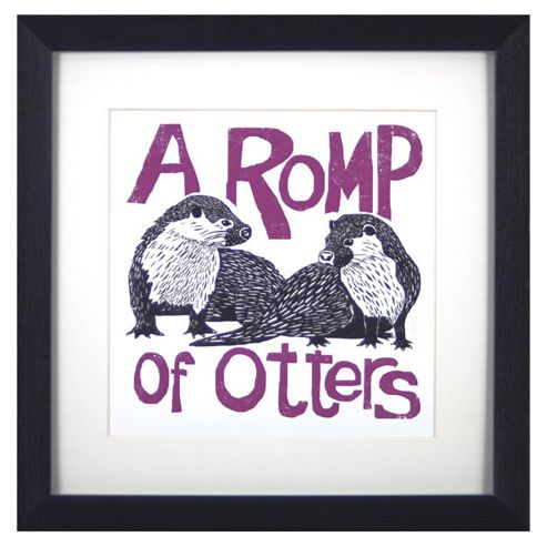 Image of Animal Friends Framed Print - Otters